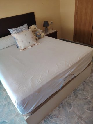 Cama 155cm con canapé y colchón. No conozco marca