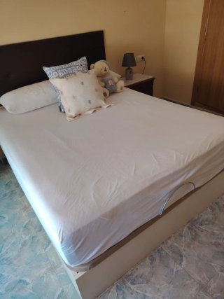 Cama 155cm con canapé y colchón. No conozco marca