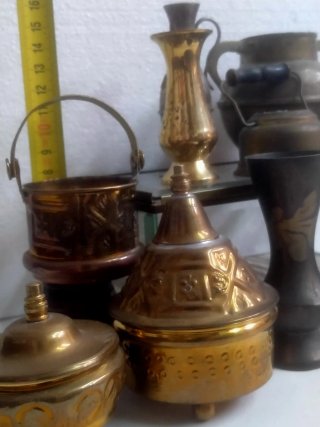 Conjunto de 10 piezas de metal para belén