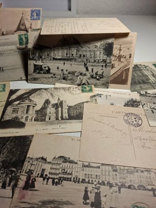 20 Postales Antiguas Francesas