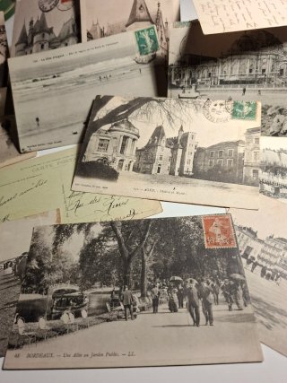 20 Postales Antiguas Francesas