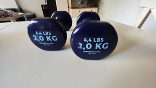 Esterilla azul Salter con pesas 2kg