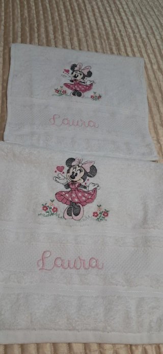 Set Asciugamani Personalizzabili Minnie