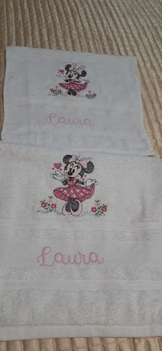 Set Asciugamani Personalizzabili Minnie
