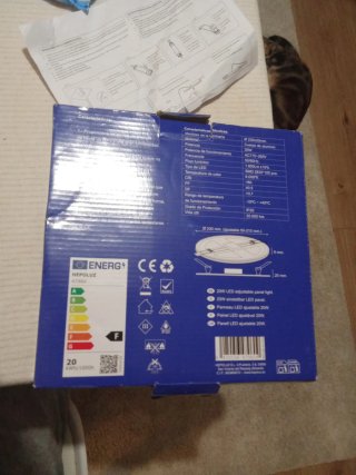 Panel LED Ajustable 20W Luz Día 6000K
