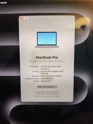 OFERTA !! MacBook Pro i5 8GB 2020