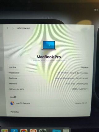 OFERTA !! MacBook Pro i5 8GB 2020