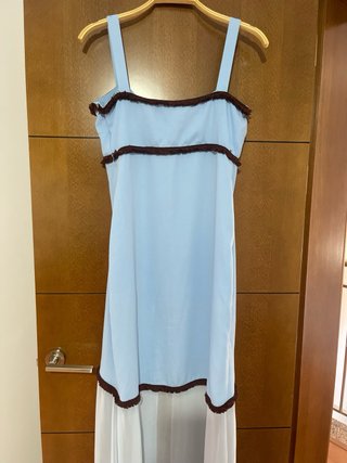 Vestido largo Lady Pipa azul