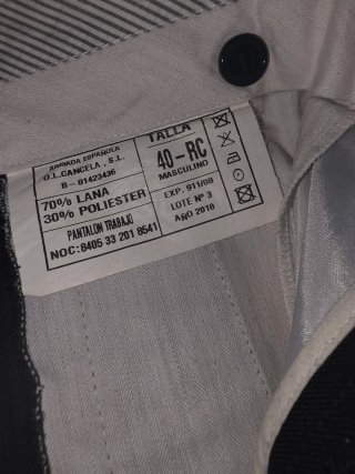 Pantalones de pinzas Armada Española Talla 42-RC