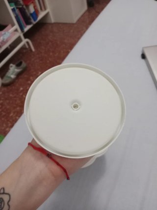 Espejo de sobremesa blanco
