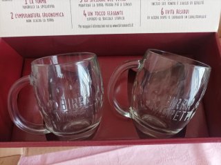 Boccali Birra Moretti - Set 2 Pezzi