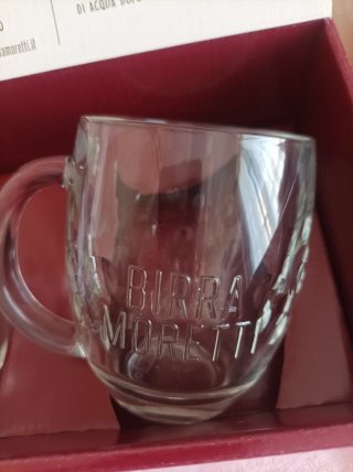 Boccali Birra Moretti - Set 2 Pezzi