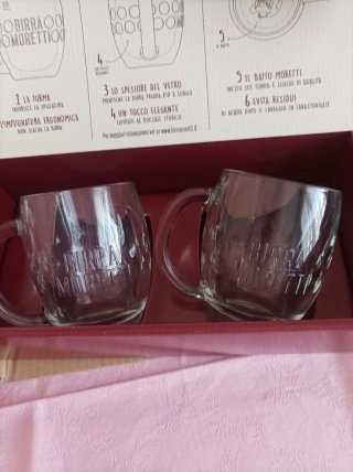 Boccali Birra Moretti - Set 2 Pezzi