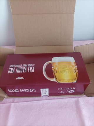 Boccali Birra Moretti - Set 2 Pezzi