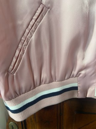 Bomber Stradivarius Rosa e Bianca Taglia S
