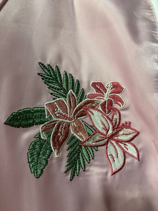 Bomber Stradivarius Rosa e Bianca Taglia S