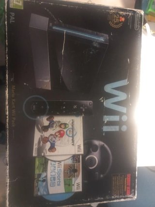 Consola Wii Negra + Wii Sports