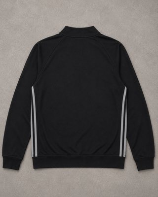Sudadera Adidas Negra Media Cremallera