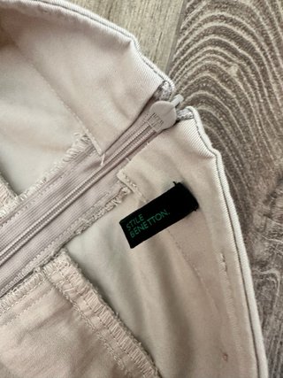 Falda Benetton Talla M Elegante Beige
