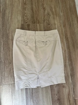 Falda Benetton Talla M Elegante Beige