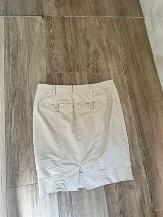 Falda Benetton Talla M Elegante Beige