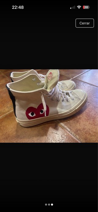Converse Blancas Commes de Garcon