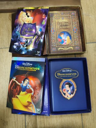 Lote 4 DVDs Disney Edición de Lujo (Formato Libro)