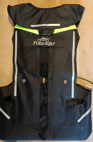 Chaleco Airbag Moto Talla L Negro/Amarillo