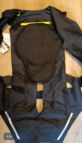 Chaleco Airbag Moto Talla L Negro/Amarillo