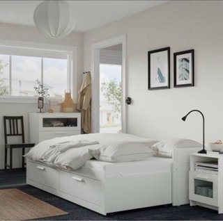 Cama extensible Ikea Brimnes con 2 cajones