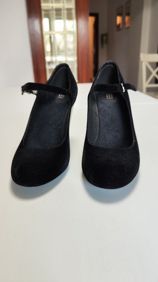 Zapatos tacón negros Melissa talla 39 (Mary Jane)
