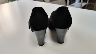 Zapatos tacón negros Melissa talla 39 (Mary Jane)