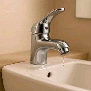Rubinetto Lavabo Miscelatore Bagno + Tubi Montaggi