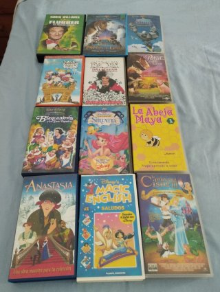Lote Cintas VHS Infantiles Varias 4 euros cada una