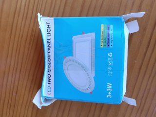 Panel LED 3+3W Blanco