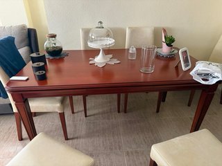 Mesa comedor extensible madera