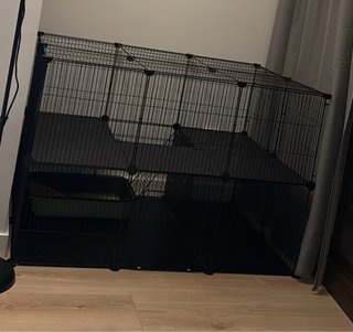 Jaula para mascotas negra