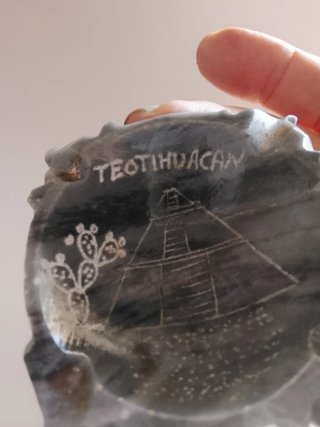 Cenicero de alabastro pequeño Teotihuacan