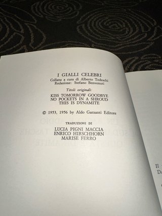 Lotto 3 Libri Vintage "I Gialli Celebri"