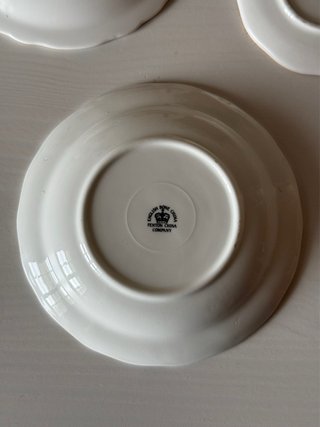 3 Platos Porcelana Fina Británica