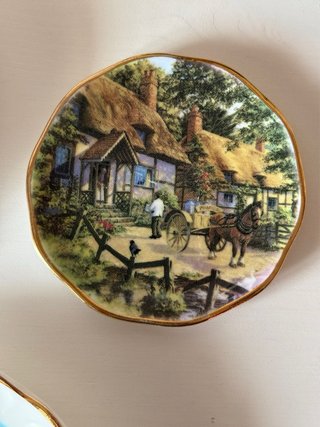 3 Platos Porcelana Fina Británica