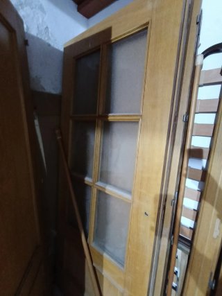 Puertas madera interior con cristales