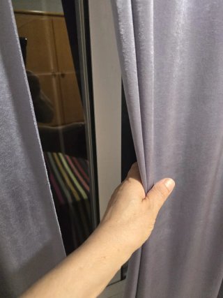 2 Cortinas Transparentes Moradas 1.50x2.60