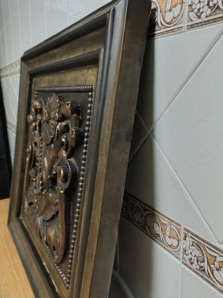 Cuadro decorativo resina floral