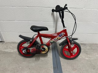 Bicicleta infantil roja Rayo McQueen (Cars)