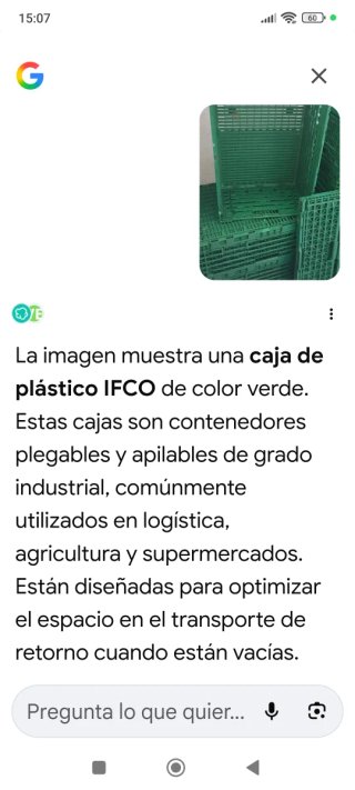 Cajas Plástico IFCO Plegables Apilables