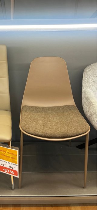 4 Sillas Conforama Beige/Marrón