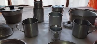 Lote Accesorios Cocina Aluminio Antiguos