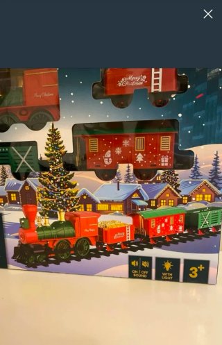 Treno di Natale con Luci e Suono