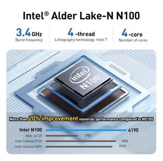 Kinhank MP100 Mini PC Intel N100 8GB RAM